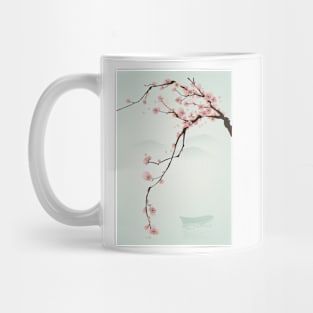 Whimsical Pink Cherry Blossom Tree Mug